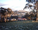 Morning snow fall in Ngunnawal.